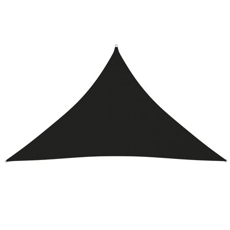 vidaXL Voile de parasol Tissu Oxford triangulaire 3x3x4 24 m Noir