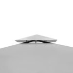vidaXL Tonnelle avec toit 3x3 m Blanc crème