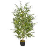 vidaXL Plante artificielle avec pot Cyprès Vert 120 cm