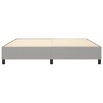 vidaXL Sommier à ressorts de lit Gris clair 200x200 cm Tissu