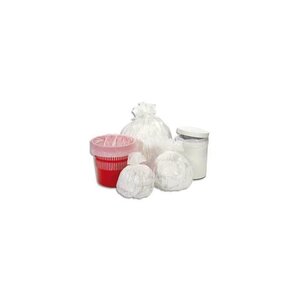 Boîte de 500 sacs poubelle 50 litres blanc 24 microns GÉNÉRIQUE