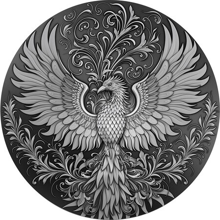 Pièce de monnaie en Argent 5 Dollars g 62.2 (2 oz) Millésime 2023 PHOENIX