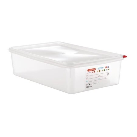 Boîte alimentaire avec couvercle gn 1 /1 - araven 13 7 l - lot de 4 -  - polypropylène13.7 530x325x100mm
