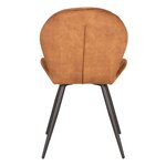 LABEL51 Chaises à manger lot de 2 Sil 51x64x87 cm ocre velours