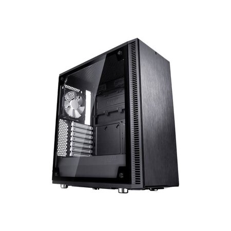 FRACTAL DESIGN BOITIER PC Define C - Noir - Verre trempé - Format ATX (FD-CA-DEF-C-BK-TG)