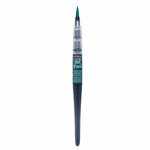 Pinceau a reservoir - ink brush - vert intense - sennelier