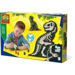 Ses creative - 14206 - moulage et peinture - t-rex avec squelette