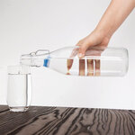 Bouteille d'eau en verre 1 l - lot de 6 - olympia -  - verre1 x320mm