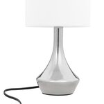 vidaXL Lampes de table 2 Pièces Bouton tactile Blanc E14