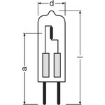 Ampoule bli 2 halo osram star caps - g4 - 20w - 12v - blanc chaud