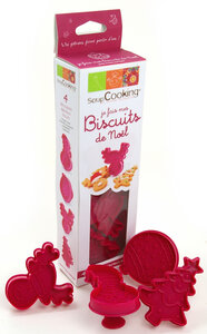 Emporte-pièces Je fais mes biscuits de Noel 4 pièces