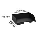 Corbeille À Courrier Combo Maxi À L'italienne Ecoblack - Noir - X 4 - Exacompta