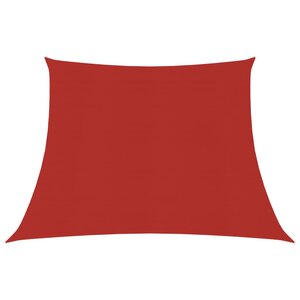 vidaXL Voile d'ombrage 160 g/m² Rouge 4/5x3 m PEHD