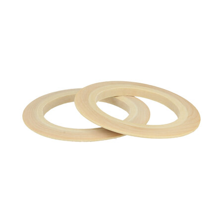 Bracelet en bois Lucy plat 15mm 2 pièces