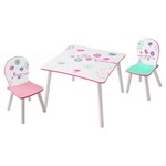 Worlds Apart Ensemble de table et de chaises 3 Pièces Birds
