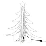 vidaXL Arbre de Noël pliable avec LED Blanc chaud 87x87x93 cm