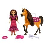 Spirit festival issu du film poupée lucky (18 cm) et son cheval spirit deluxe (20 cm)