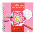 Bloc spirale 36 pages 250g GRAFFY POP Mandala Filles AVENUE MANDARINE