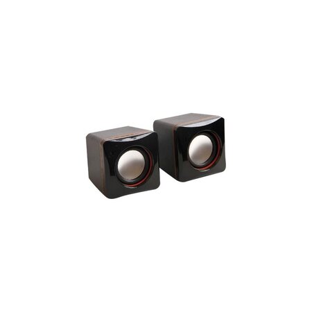 MCL MINI HAUT-PARLEURS - RMS ALIMENTÉS PAR L'USB - NOIR