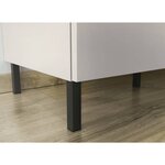 Germania Table de chevet GW-California 41x40x60 cm Cachemire et noyer