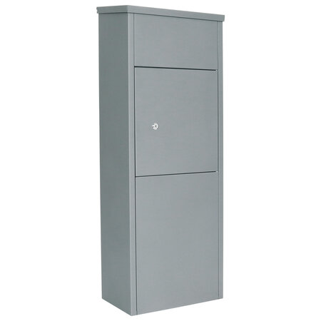 Profirst mail pm 1100 boîte à colis grise avec verrouillage cylindrique