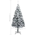 vidaXL Sapin de Noël artificiel LED et flocons de neige Vert 400 cm