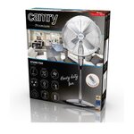 Ventilateur sur pied en métal chromé CR 7314, avec télécommande CAMRY