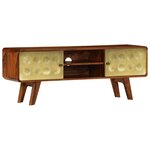 vidaXL Meuble TV Bois de Sesham massif 120 x 30 x 45 cm