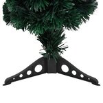 vidaXL Arbre de Noël artificiel mince et support 64 cm fibre optique