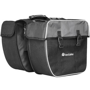 Tectake Sacoche de vélo 35 litres pour porte bagages arrière