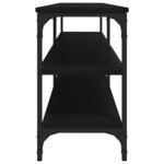 vidaXL Meuble TV noir 160x30x50 cm bois d'ingénierie