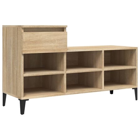 vidaXL Armoire à chaussures Chêne sonoma 102x36x60cm Bois d'ingénierie