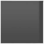 vidaXL Tables gigognes 3 Pièces Gris brillant Aggloméré