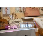 CHILDHOME Lampe d'ambiance au néon It's A Girl Rose