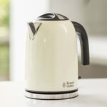 Russell hobbs bouilloire colours plus crème classique 2400 w 1 7 l