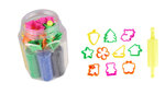 Kit Pâte à modeler pour enfant 8 coul. + 11 accessoires