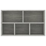 vidaXL Bibliothèque/Buffet Gris béton 50x25x80 cm Aggloméré