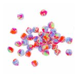 40 pompons en acrylique - Arc en ciel pastel