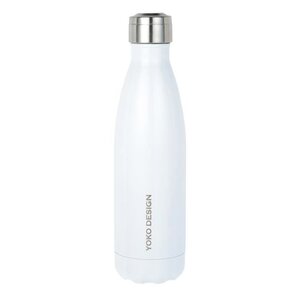 YOKO DESIGN INOX Gourde isotherme Bouteille 500 ml blanche