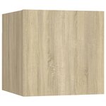 vidaXL Ensemble de meubles TV 3 Pièces Chêne sonoma Aggloméré