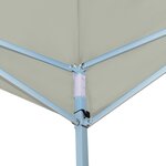 vidaXL Belvédère pliable 5x5 m Crème