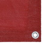 vidaXL Écran de balcon Rouge 90x400 cm PEHD