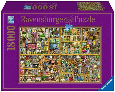 Ravensburger puzzle 18000 pièces - bibliothèque magique xxl / colin thompson