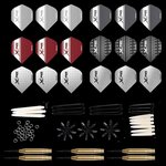Xqmax darts kit d'accessoires fléchettes 90 pièces pointe acier 23g qd7000700