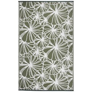 Esschert Design Tapis d'extérieur 241x152 cm Motif floral OC21