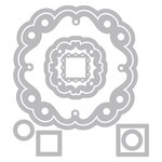 Matrice découpe Framelits Sizzix (et tampon) Cadre volute