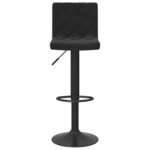 vidaXL Tabourets de bar 2 Pièces Noir Velours