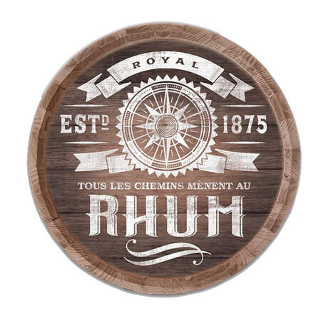 Décoration murale tonneau de rhum 40 cm