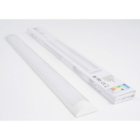 Réglette  lumineuse led 60cm 18w - blanc neutre 4000k - 5500k - silamp