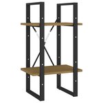 vidaXL Bibliothèque à 2 niveaux Marron 40x30x70 cm Bois de pin massif